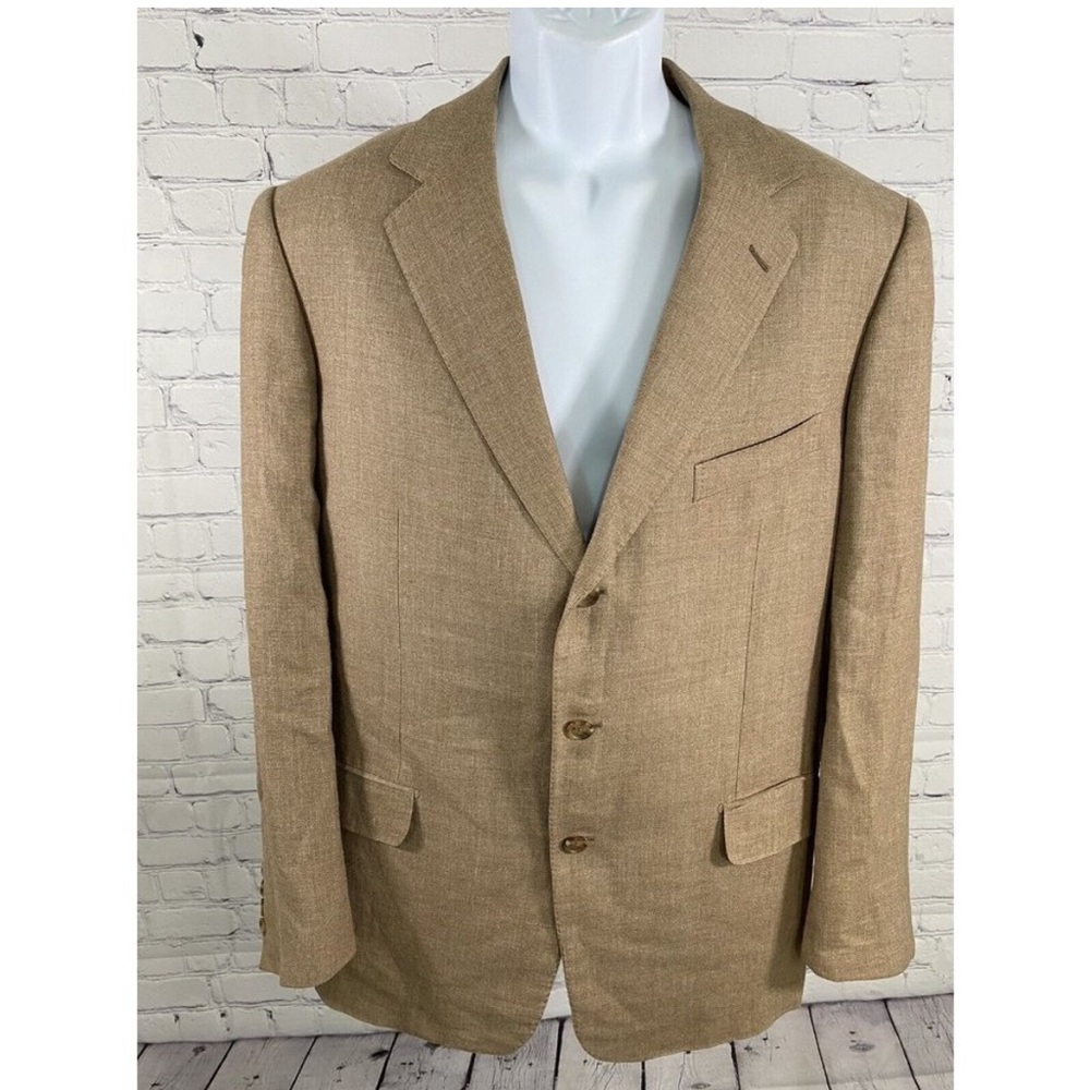 Ermengildo Zenga Neiman Marcus Cashmere Wool Blend 3 Button Blazer Size 40 *read